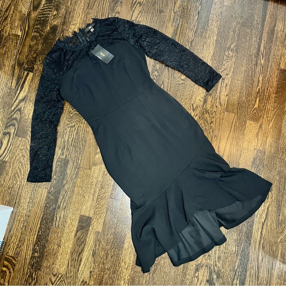 Black Lace Party Dress